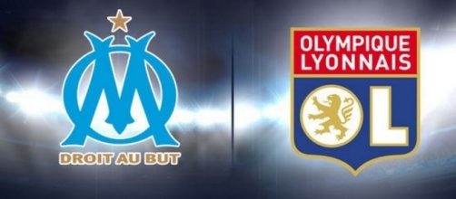 Logos de l'OM et de l'OL (Olympique de Marseille et Olympique Lyonnais)