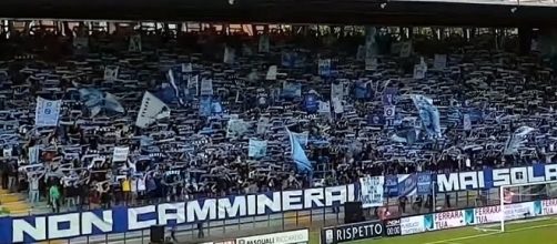 Tifosi della Spal in festa dopo una vittoria