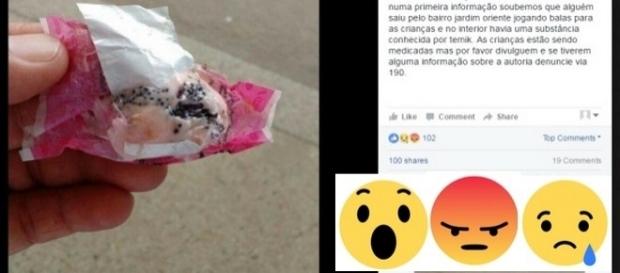 Duas crianças são envenenadas com balas com chumbinho Duas crianças são envenenadas com balas com chumbinho