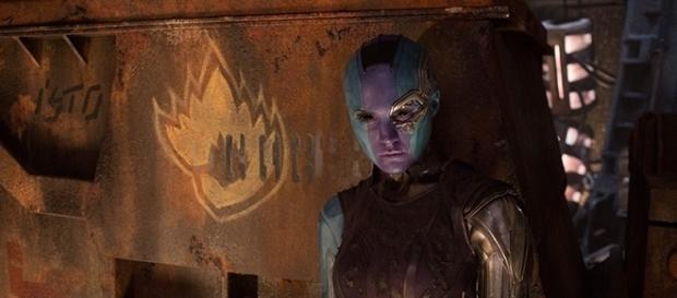 Nebula has turned on Thanos and joins the ragtag of superheroes in "Guardians of the Galaxy 2." (via Marvel/Comingsoon.net) Nebula has turned on Thanos and joins the ragtag of superheroes in "Guardians of the Galaxy 2." (via Marvel/Comingsoon.net)