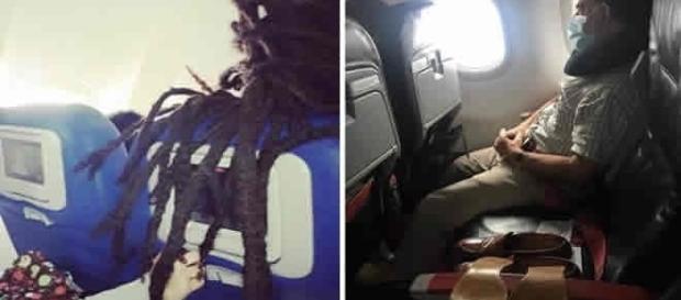 Pessoas que parecem não se importar com nada na hora de viajar de avião Pessoas que parecem não se importar com nada na hora de viajar de avião