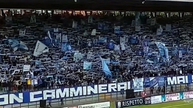 Tifosi della Spal in festa dopo una vittoria
