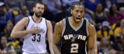 La gioia di Kawhi Leonard, gli Spurs passano il turno (via Bleacher Report)