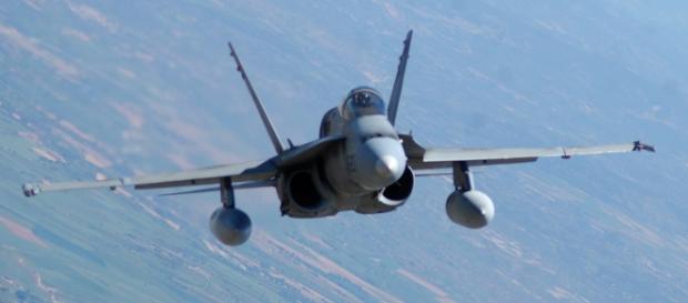 El guardián del Baltico. F-18 en vuelo. El guardián del Baltico. F-18 en vuelo.