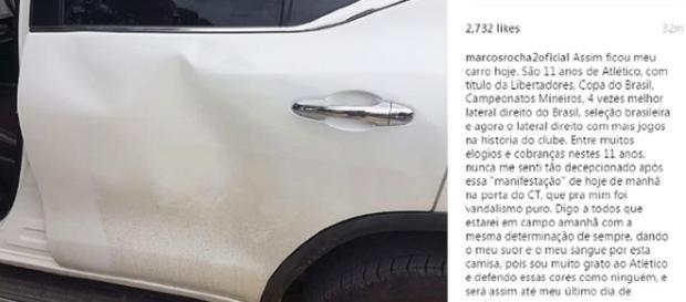 Porta do veículo ficou toda amassada Porta do veículo ficou toda amassada