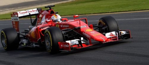La Ferrari di Sebastian Vettel, prima al GP di Melbourne nell'esordio stagionale del Mondiale F1 2017