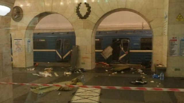 San Pietroburgo, una delle prime immagini dalla stazione della metropolitana