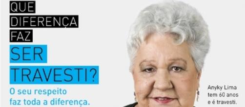 Anyky Lima, hoje com 61 anos, é um símbolo da luta contra a discriminação contra travestis.