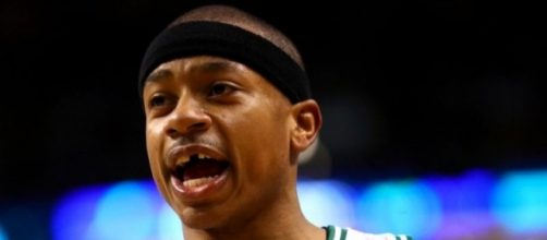 Il povero Isaiah Thomas senza un dente (AFP Photo/Maddie Meyer)