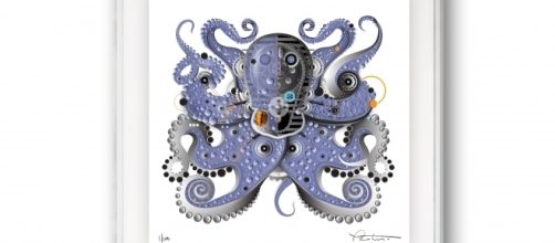 This octopus-inspired piece is at once playful, colorful, and incredibly detailed. / Photo via Michael Pantuso, used with permission.