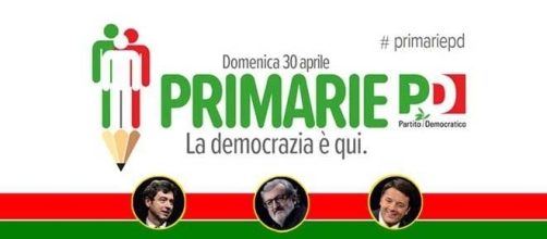 Uno dei manifesti delle primarie del Partito Democratico