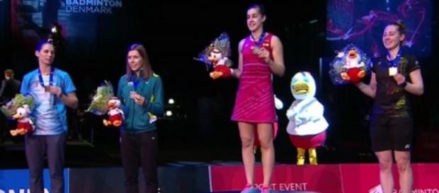 Carolina Marín gana a la escocesa Kirsty Gilmour en la final del europeo de bádminton y se proclama campeona por tercera vez. Carolina Marín gana a la escocesa Kirsty Gilmour en la final del europeo de bádminton y se proclama campeona por tercera vez.