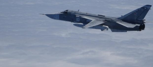 Sukhoy SU-24 "Fencer" primer avión interceptado por los F-18 del Destacamento Ambar. Sukhoy SU-24 "Fencer" primer avión interceptado por los F-18 del Destacamento Ambar.