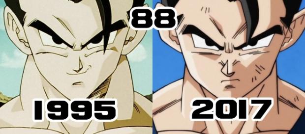 Ultimate Gohan dans la Saga Majin Buu de Dragon Ball Z (1995) et dans Dragon Ball Super pour le tournoi du pouvoir (2017)! Ultimate Gohan dans la Saga Majin Buu de Dragon Ball Z (1995) et dans Dragon Ball Super pour le tournoi du pouvoir (2017)!