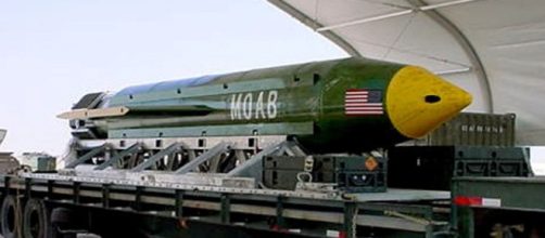 Another view of a MOAB reportedly used on ISIS-K affiliate / Photo by sky.com via Blasting News library