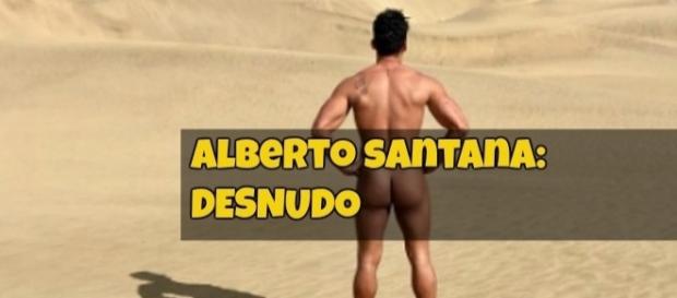 Desnudo en la playa de Más Palomas Desnudo en la playa de Más Palomas