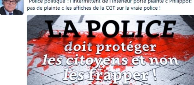 Gilbert Collard avait porté plainte contre la CGT dénonçant les violences policières. Gilbert Collard avait porté plainte contre la CGT dénonçant les violences policières.
