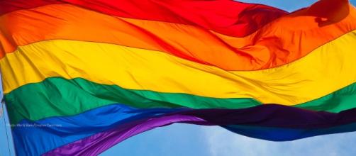 Imagem da bandeira LGBT criada por Baker