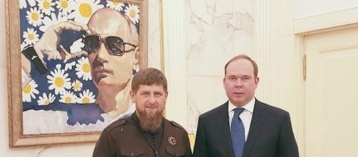 Kadirov et Poutine en peinture (instagram Kadirov)