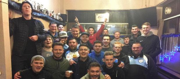 Hazlerigg celebrate another victory on their road to the Final Hazlerigg celebrate another victory on their road to the Final