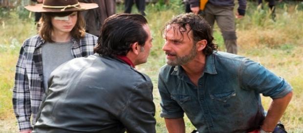 Walking Dead Nick and Negan screenshot image via Flickr.com Walking Dead Nick and Negan screenshot image via Flickr.com