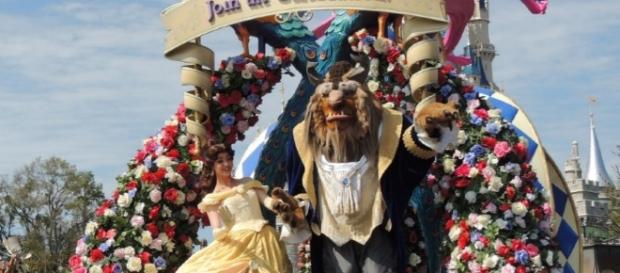 Belle and the Beast appear daily at Walt Disney World. (Photo by Barb Nefer) Belle and the Beast appear daily at Walt Disney World. (Photo by Barb Nefer)
