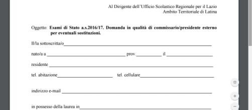 Messa A Disposizione Sostituzione Commissario Esame Di Stato