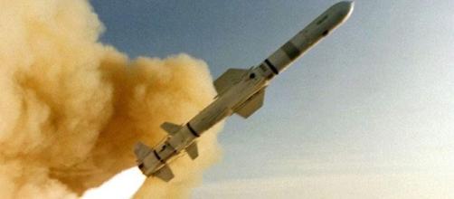 Tomahawk missile launch. Image via youtube.com.
