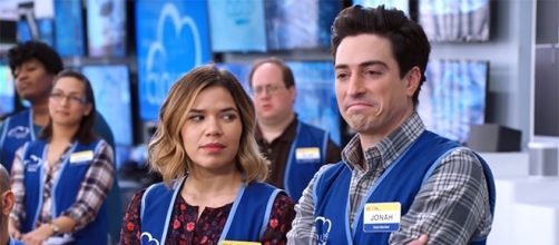 Jonah and Amy shippers would want to sit down for this episode of "Superstore." (via YouTube/NBC Superstore)