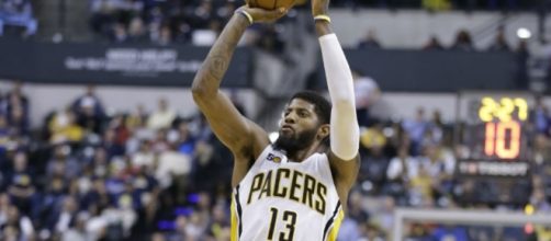 Paul George's 23 points helped Indiana defeat Milwaukee on Thursday.[Image via Blasting News image library/inquisitr.com]