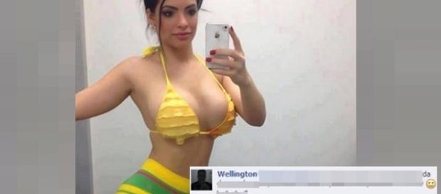 Rapaz foi sincero demais em seus comentários na foto dessa gata Rapaz foi sincero demais em seus comentários na foto dessa gata