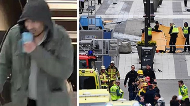La foto dell'attentato diffusa dalla polizia svedese