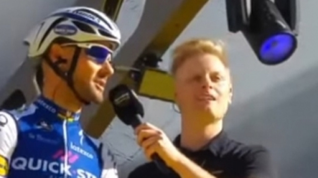 Tom Boonen alla partenza del Giro delle Fiandre