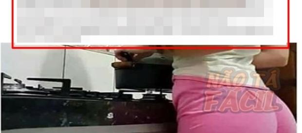 Imagem que mostra a cena vista pelo garoto Imagem que mostra a cena vista pelo garoto
