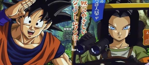 La aventura de Goku y el androide 17 comienza. La aventura de Goku y el androide 17 comienza.