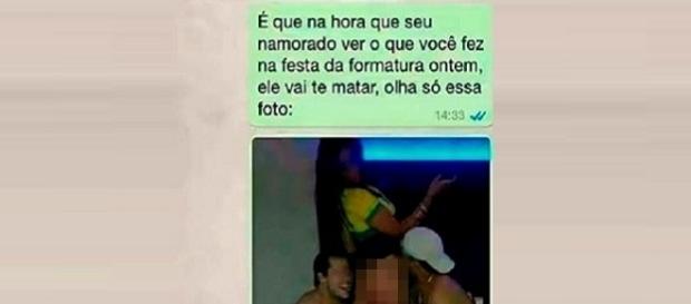 Luiza acabou aprontando todas após sair da festa de formatura na noite anterior Luiza acabou aprontando todas após sair da festa de formatura na noite anterior