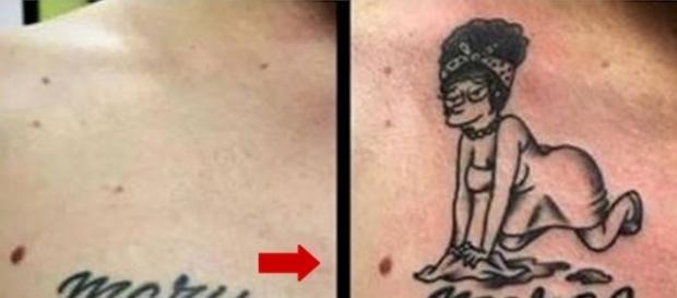 Tatuagens que foram disfarçadas Tatuagens que foram disfarçadas