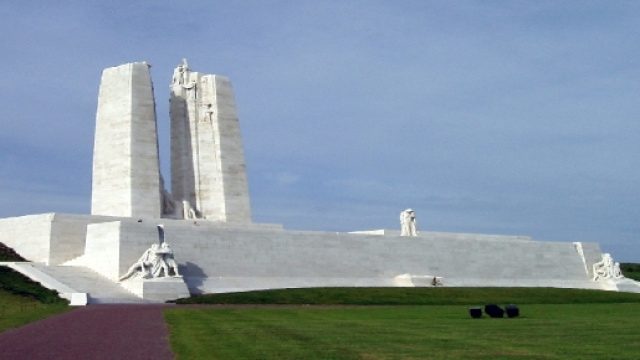 Le memorial de la bataille de Vimy en septembre 2010