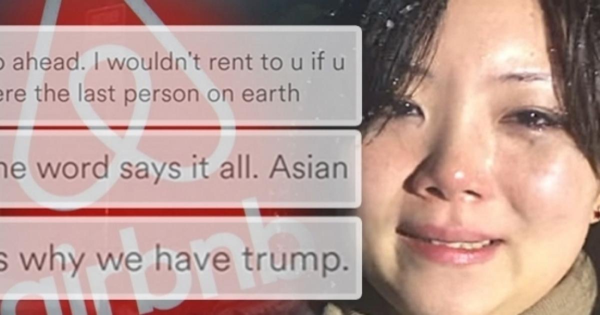 maga airbnb revealed exposed named racist asian against