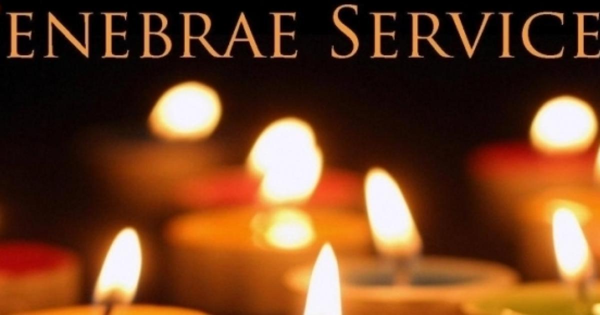 Tenebrae is a solemn service at some churches during Holy Week
