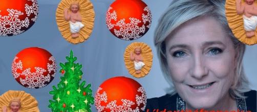 Marine Le Pen veut partout des crèches, des santons, des sapins et boules de Noël. Pour favoriser les importations ?
