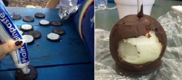 Algumas pessoas fazem pegadinhas sem terem dó nem piedade de suas vítimas Algumas pessoas fazem pegadinhas sem terem dó nem piedade de suas vítimas