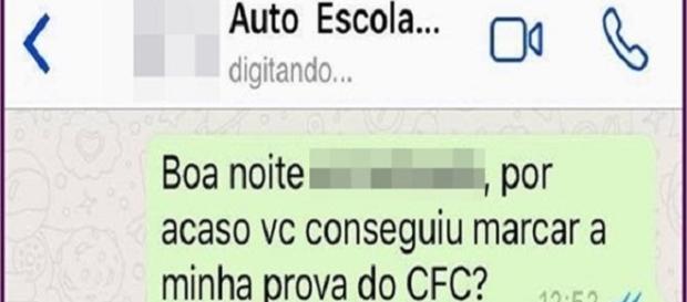 Corretor automático trocou nome de instrutor de auto escola por um palavrão Corretor automático trocou nome de instrutor de auto escola por um palavrão