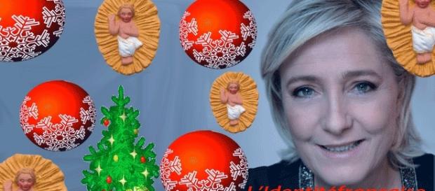 Marine Le Pen veut partout des crèches, des santons, des sapins et boules de Noël. Pour favoriser les importations ? Marine Le Pen veut partout des crèches, des santons, des sapins et boules de Noël. Pour favoriser les importations ?