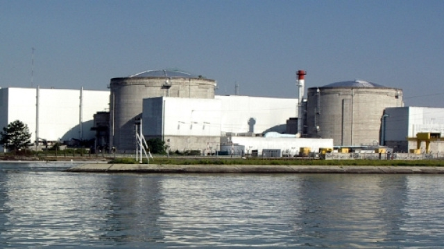 La centrale nucléaire de Fessenheim le 15 septembre 2012