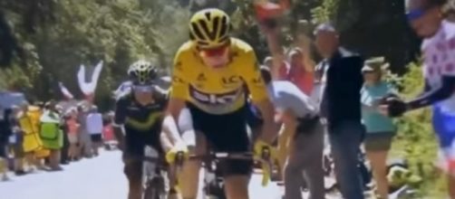 Chris Froome in maglia gialla al Tour de France