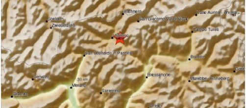 Terremoto in Trentino Alto Adige