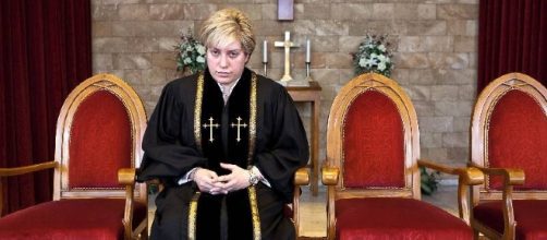 Rola Sleiman, primo pastore donna della chiesa presbiteriana araba. Foto: sydsvenskan.se.