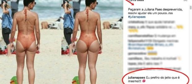 A foto com a montagem vem causando na internet A foto com a montagem vem causando na internet