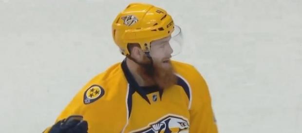 Ellis scored Predators' first goal, NHL Youtube channel https://www.youtube.com/watch?v=pa8osBDTR3w Ellis scored Predators' first goal, NHL Youtube channel https://www.youtube.com/watch?v=pa8osBDTR3w